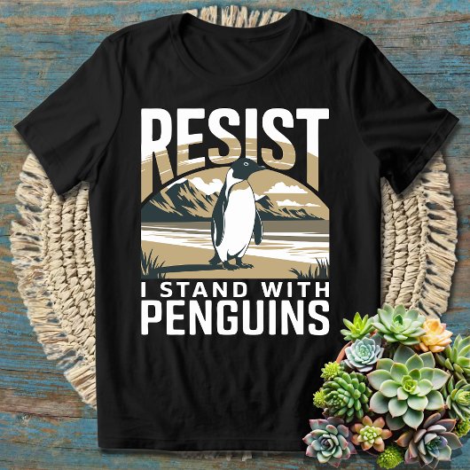 Grappige Verzet Pinguïn Activisme T-shirt