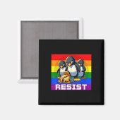 Grappige Verzets Tarieven Protest Groovy Mannen Vr Magneet (Voorkant / Achterkant)