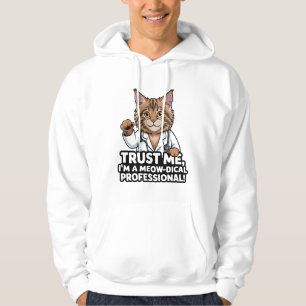 Grappige Veterinaire Kat Humor Illustratie Hoodie