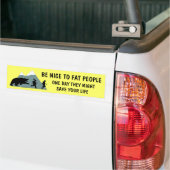 Grappige vette grap bumpersticker (Op Truck)