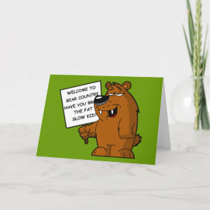 Grappige vette grap kaart