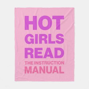 Grappige Vette Typografie Sarcastische Boekenwurm Fleece Deken