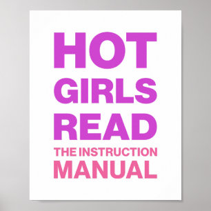 Grappige Vette Typografie Sarcastische Boekenwurm Poster