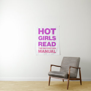 Grappige Vette Typografie Sarcastische Boekenwurm Wandkleed