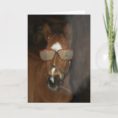 Grappige veulen die sigaar rookt wenskaart kaart (Voorkant)