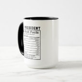 Grappige Vice President Voedingsfeiten Bedrijfs vp Mok (Voorkant links)