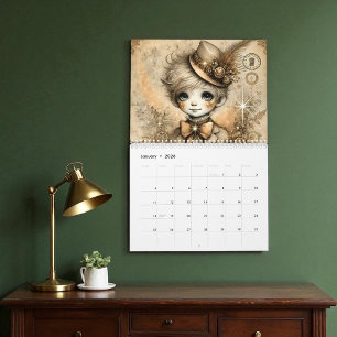 Grappige Victoriaans steampunk Kalender
