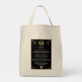 Grappige Victoriaanse Tennsregels Kunst Tote Bag (Achterkant)