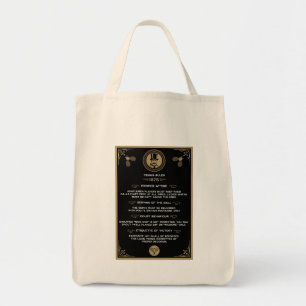 Grappige Victoriaanse Tennsregels Kunst Tote Bag