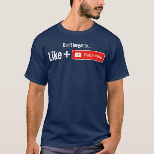 Grappige Video Blogger Vlogger Like Abonneren Podc T-shirt