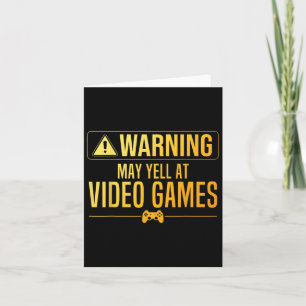 Grappige Video Game Art voor mannen Vrouwen Gaming Kaart