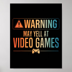 Grappige Video Game Art voor mannen Vrouwen Gaming Poster