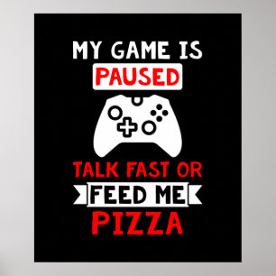 grappige video gamer woordkunst poster