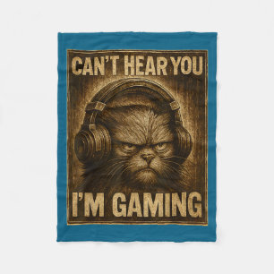 Grappige Video Kan Je Kat t Gamer Gamen Horen Fleece Deken