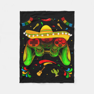 Grappige videogame Cinco De Mayo jongens kinderen Fleece Deken