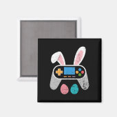 Grappige videogame Paashaas gamecontroller Ga Magneet (Voorkant / Achterkant)