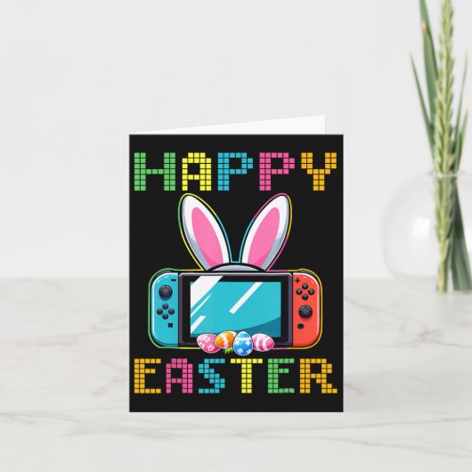 Grappige Videogame Pasen Bunny Gaming Controller G Kaart (Voorkant)