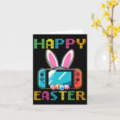 Grappige Videogame Pasen Bunny Gaming Controller G Kaart (Gele Bloem)