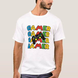 Grappige videogame verslaafden, hippe gamers T-shi T-shirt