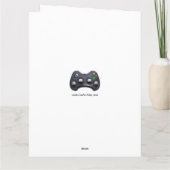 Grappige Videogamer Verjaardag Kaart (Achterkant)