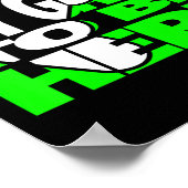 Grappige videogames voor gamer poster (Hoek)