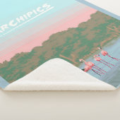 Grappige Vier Famingo Liefhebbers | Flamingo Gesch Sherpa Deken (3/4)