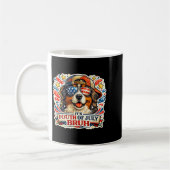 Grappige vierde juli bruh Berner sennenhond Koffiemok (Links)