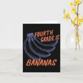 Grappige Vierde Klas Is Bananen Leraar Terug Naar  Kaart (Gele Bloem)