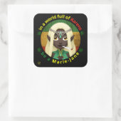 grappige vierkante sticker "BE A MARIE-JANE" (Tas)
