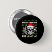 Grappige Vies Kerstmis Lelijke Trui  Ronde Button 5,7 Cm (Voorkant /achterkant)