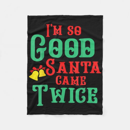 Grappige Vies Ondeugende Ongepaste Kerstmis T Shir Fleece Deken (Voorkant)