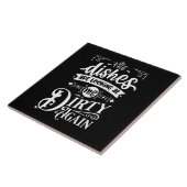 Grappige vieze gerechten Word Art Tegeltje (Zijkant)