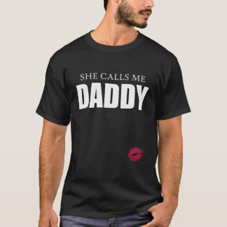 Grappige vieze grap ze noemt me papa papa dominant t-shirt