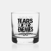 Grappige vijand scheurt woord kunst whisky glas (Achterkant)