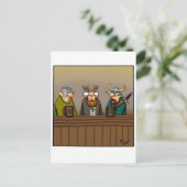 Grappige Viking Drink Cartoon Briefkaart (Staand voorkant)