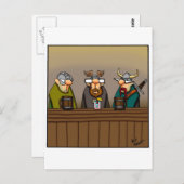 Grappige Viking Drink Cartoon Briefkaart (Voorkant / Achterkant)