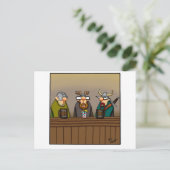 Grappige Viking Drink Cartoon Briefkaart (Staand voorkant)