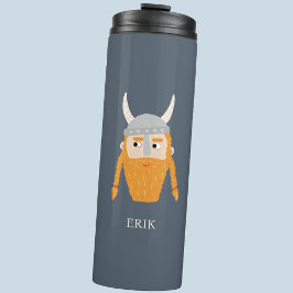 Grappige Viking gepersonaliseerd Thermosbeker