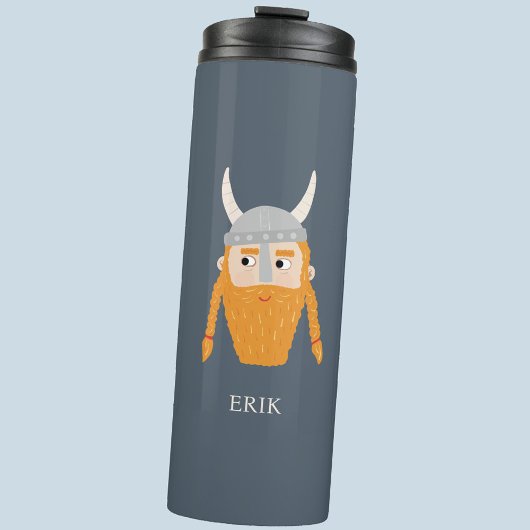 Grappige Viking gepersonaliseerd Thermosbeker