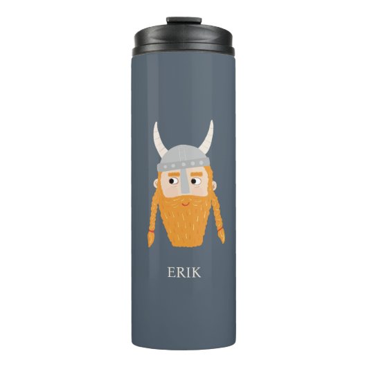 Grappige Viking gepersonaliseerd Thermosbeker (Voorkant)