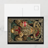Grappige Viking Kerstman Valhalla Kerstmis Yule Briefkaart (Voorkant / Achterkant)
