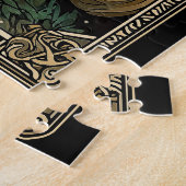 Grappige Viking Kerstman Valhalla Kerstmis Yule Legpuzzel (Zijkant)