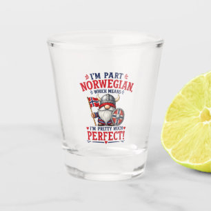 Grappige Viking/Noorse Kabouter, "Ik ben gedeeltel Shot Glas