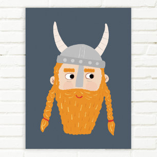 Grappige Viking Poster