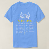 Grappige Viking Wereld Tour Raid Naar Valhalla   N T-shirt (Design voorkant)
