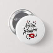 Grappige Vile Vrouw  Ronde Button 5,7 Cm (Voorkant /achterkant)