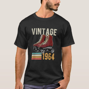 Grappige Vintage 1964 Roller Schaats 59e Verjaarda T-shirt