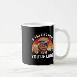 Grappige Vintage 4 juli Donald Trump Drink me Koffiemok