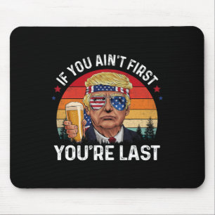 Grappige Vintage 4 juli Donald Trump Drink me Muismat