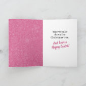 Grappige Vintage 50'er Jaren Dames Pasen Kaart (Binnen)